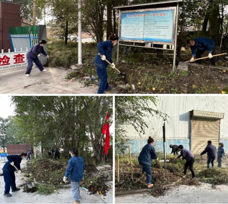 公司兩級黨組織 團(tuán)支部聯(lián)合行動(dòng) 組織開展&ldquo;清除雜草 美化環(huán)境&rdquo; 主題黨日 團(tuán)日活動(dòng)
